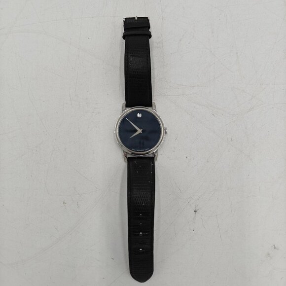 Movado Swiss Quartz Museum Watch Black Dial Sapphire Crystal  display picture 1